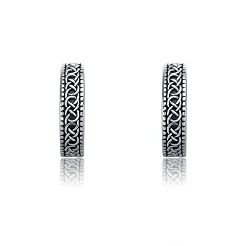 CUPENDA Keltische Knoten Ohrringe 925er Sterlingsilber Non Piercing Ear Cuff Ohrringe Cool Ohrring Cuff für Damen Herren von CUPENDA