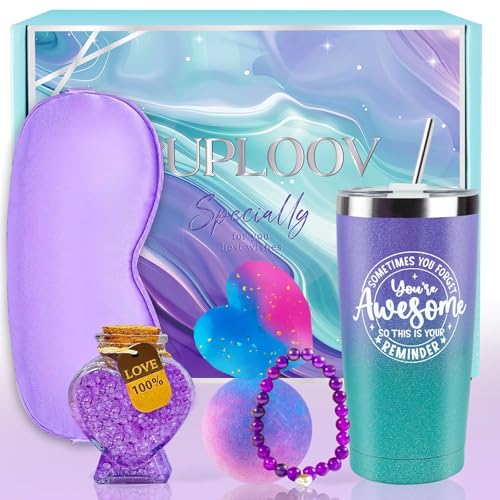 Geburtstag Geschenkkorb für Frauen Blau Lila Entspannend Badezimmer Geschenkset für sie mit Becher für Abschlussfeier Dankeschönwoche Lehrer Geschenkideen für den Tag Geburtstag Geschenkkorb für Frauen Blau Lila Entspannend Badezimmer Geschenkset für sie mit Becher für Abschlussfeier Dankeschönwoche Lehrer Geschenkideen für den Tag von CUPLOOV