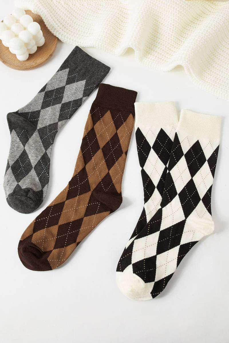 Argyle Socken-Set  3 Paar von CUPSHE