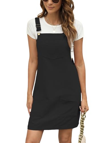 CUPSHE Damen Latzrock Quadratischer Ausschnitt Hosenträger Taschen Cord Latzkleid Overallkleid Freizeitkleider Corduroy Mini Dress CUPSHE Damen Latzrock Quadratischer Ausschnitt Hosenträger Taschen Cord Latzkleid Overallkleid Freizeitkleider Corduroy Mini Dress von CUPSHE