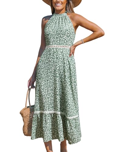 CUPSHE Damen Sommerkleid Ärmellos Neckholder Boho Paisleymuster Rückenfrei Schulterfreies Strandkleid Sommer Elegant Freizeitkleider Maxi Dress CUPSHE Damen Sommerkleid Ärmellos Neckholder Boho Paisleymuster Rückenfrei Schulterfreies Strandkleid Sommer Elegant Freizeitkleider Maxi Dress von CUPSHE