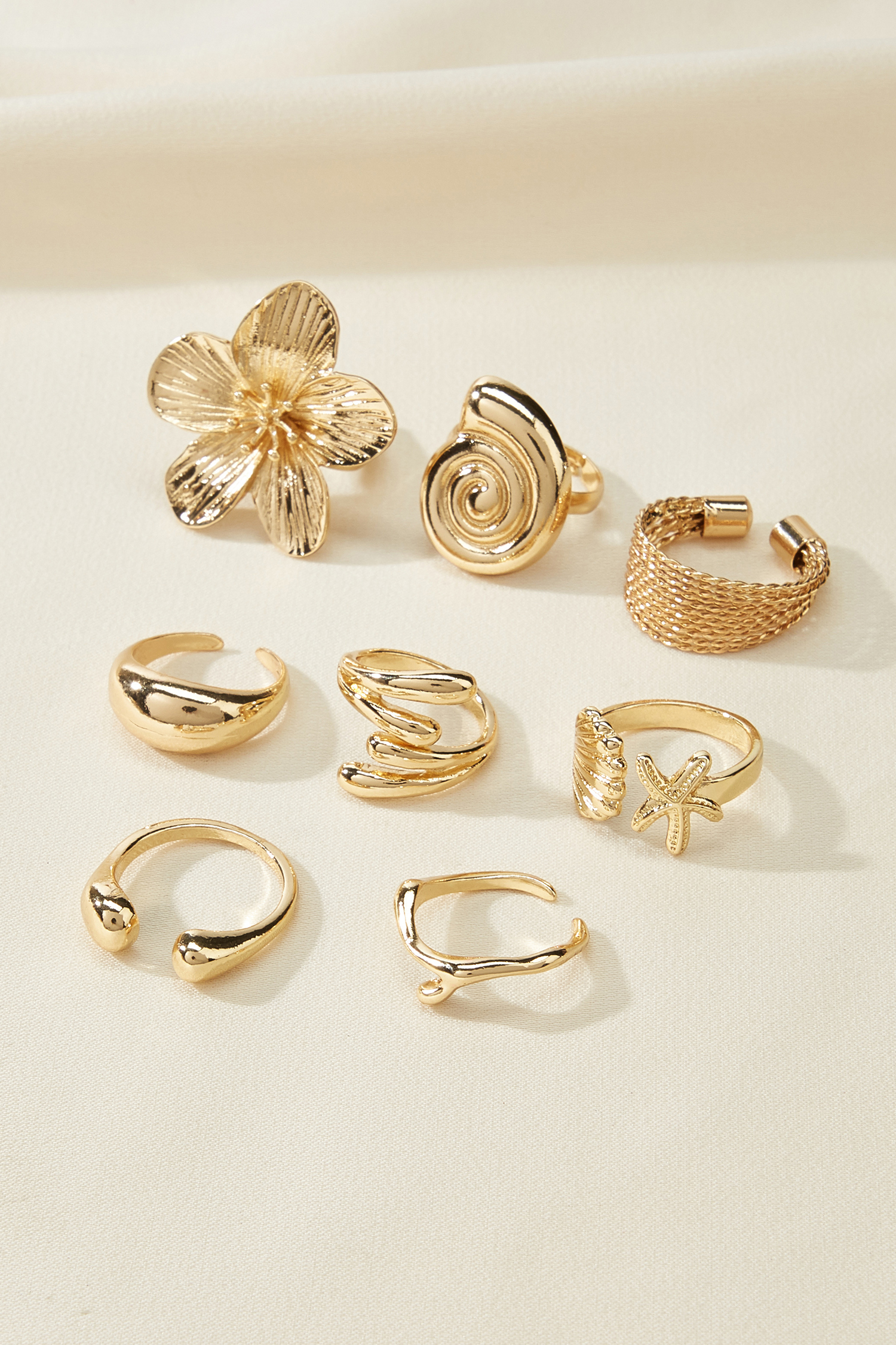 Goldfarbenes elegantes Ring-Set von CUPSHE