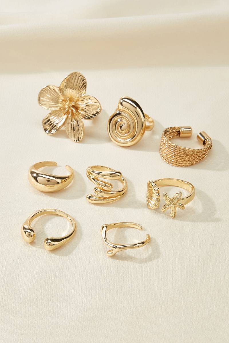 Goldfarbenes elegantes Ring-Set von CUPSHE