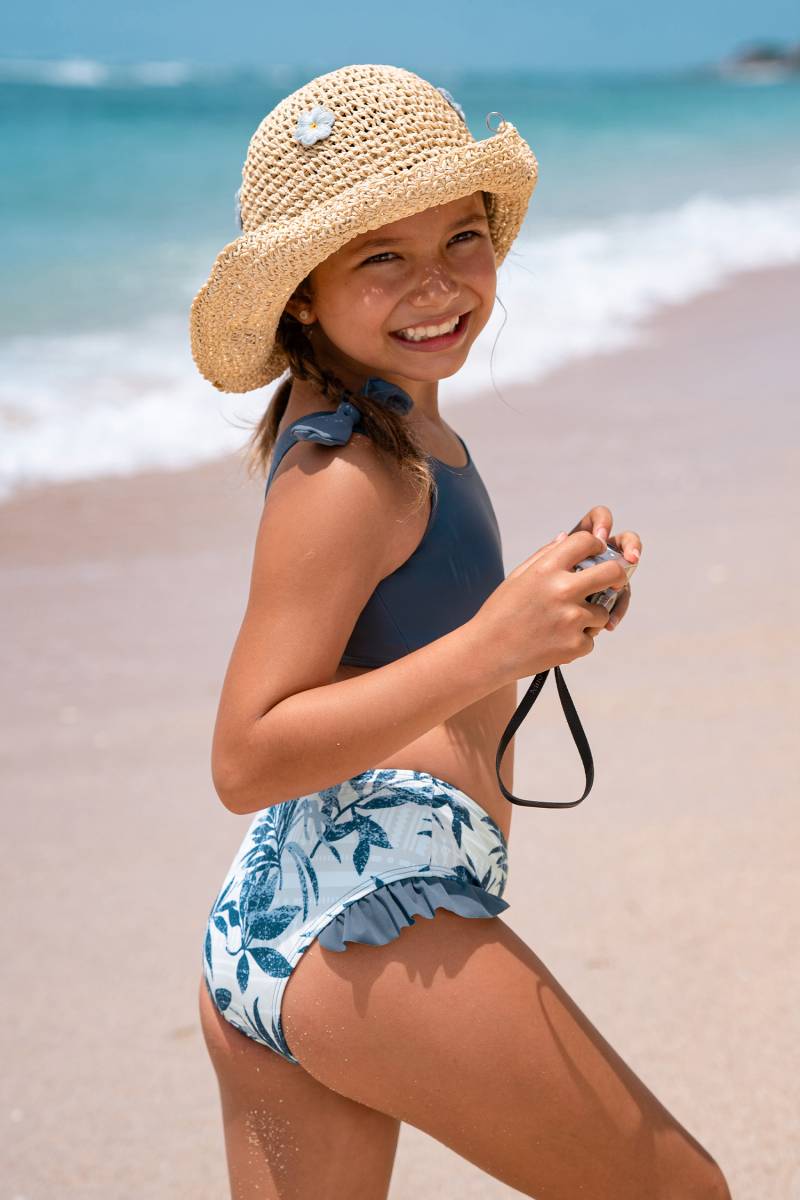 Kinderbademode Tropisches Mädchen-Tankini-Set von CUPSHE
