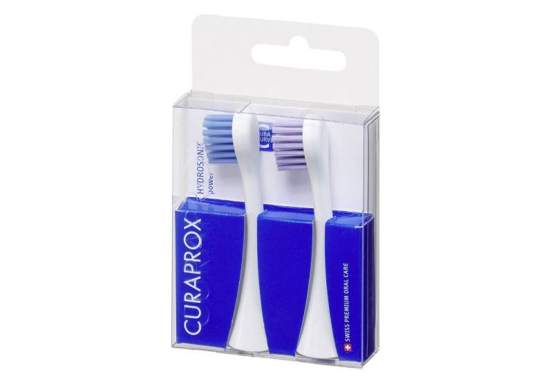 CURAPROX Aufsteckbürsten Hydrosonic POWER 2x Aufsteckbürsten - kraftvoll, sanft & optimal für schwer erreichbare Stellen von CURAPROX