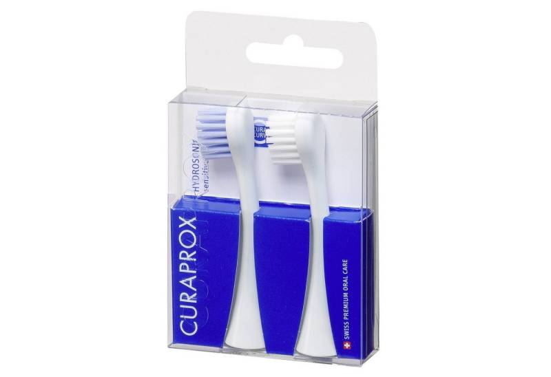 CURAPROX Aufsteckbürsten Hydrosonic SENSITIVE 2x Aufsteckbürsten, sehr sanft, optimal für schwer erreichbare Stellen von CURAPROX