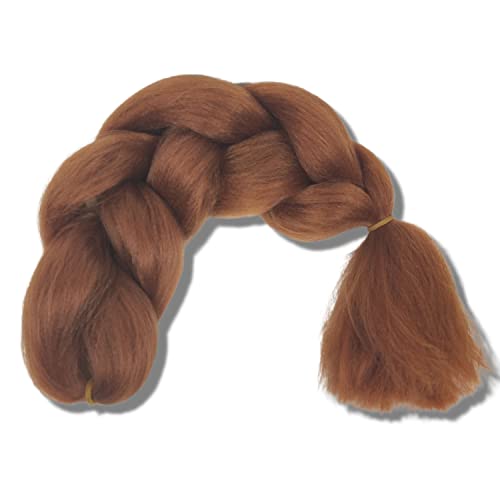 Kunsthaar zum einflechten - Braids Extensions für Haarverlängerung - ideal für Rastas und Twists - Braiding Hair für Frauen und Männer - zur Verdichtung - Haarteil für Zopf (Kupfer) von CURLYPEER
