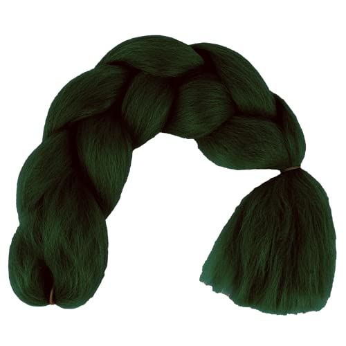 Kunsthaar zum einflechten - Braids Extensions für Haarverlängerung - ideal für Rastas und Twists - Braiding Hair für Frauen und Männer - zur Verdichtung - Haarteil für Zopf (Moor) von CURLYPEER