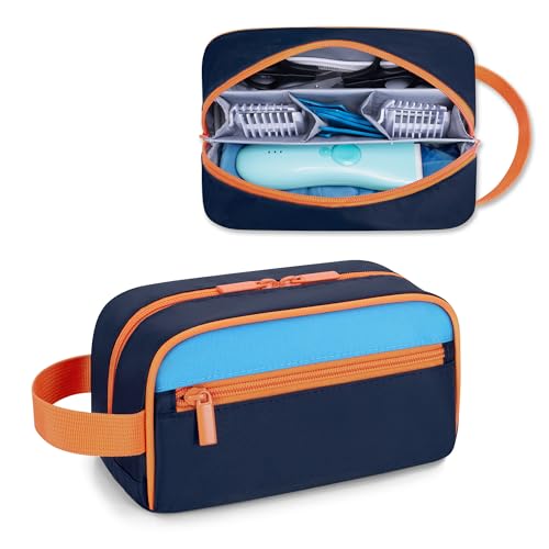 CURMIO Tragetasche für Kinder Haarschneider, Haarschneidemaschine Tasche Kompatibel mit ENSSU/Bimirth Haartrimmer und Zubehör (Leere Tasche), Dunkelblau von CURMIO