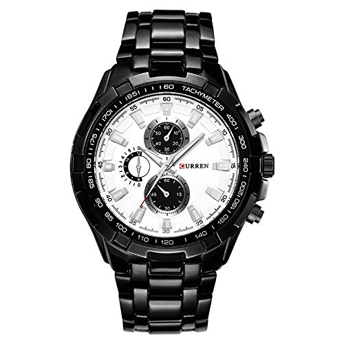 CURREN Produkt für Herren Armbanduhr Schwarz goldfarben Watch Business Casual Uhren von CURREN