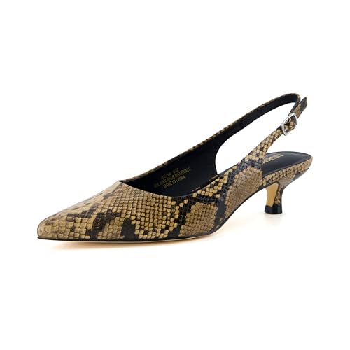 CUSHIONAIRE Boss Damen-Schuh mit Kätzchen-Absatz und Fersenriemen, Memory-Schaum, breite Breiten erhältlich, Braun/Hellbraun, 38.5 EU Weit CUSHIONAIRE Boss Damen-Schuh mit Kätzchen-Absatz und Fersenriemen, Memory-Schaum, breite Breiten erhältlich, Braun/Hellbraun, 38.5 EU Weit von CUSHIONAIRE