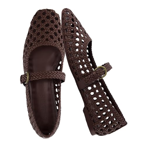CUSHIONAIRE Damen Weston Woven Mary Jane Flat + Memory Foam, breite Breiten erhältlich, Braun gewebt, 38.5 EU Weit CUSHIONAIRE Damen Weston Woven Mary Jane Flat + Memory Foam, breite Breiten erhältlich, Braun gewebt, 38.5 EU Weit von CUSHIONAIRE