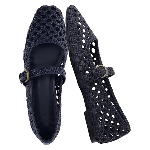 CUSHIONAIRE Damen Weston Woven Mary Jane Flat + Memory Foam, breite Breiten erhältlich, Marineblau gewebt, 38 EU Weit CUSHIONAIRE Damen Weston Woven Mary Jane Flat + Memory Foam, breite Breiten erhältlich, Marineblau gewebt, 38 EU Weit von CUSHIONAIRE