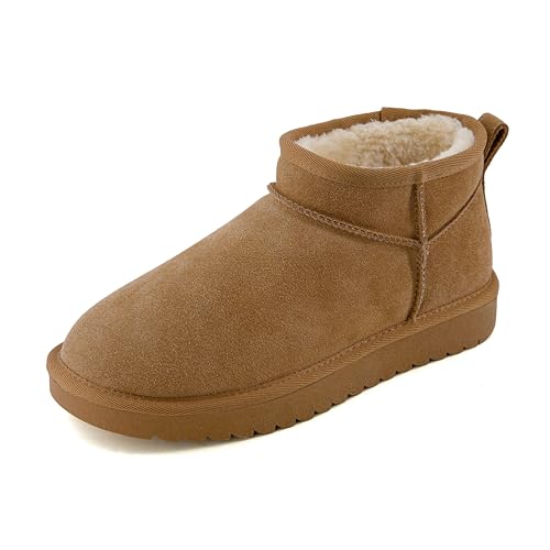 CUSHIONAIRE Hip Damen-Stiefel aus echtem Wildleder + Memory Foam, Kastanie, 38 EU von CUSHIONAIRE