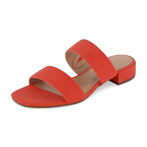 CUSHIONAIRE Nolita Slide-Sandalen für Damen mit Zwei Riemen und niedrigem Blockabsatz + Memory Foam und Breiten Weiten erhältlich, Koralle 39 EU CUSHIONAIRE Nolita Slide-Sandalen für Damen mit Zwei Riemen und niedrigem Blockabsatz + Memory Foam und Breiten Weiten erhältlich, Koralle 39 EU von CUSHIONAIRE
