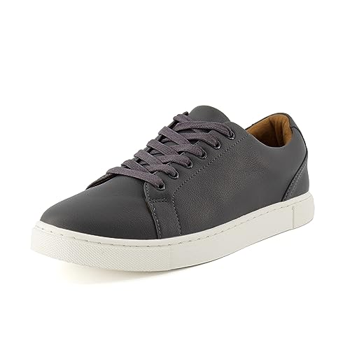 CUSHIONAIRE Princeton Herren-Sneaker zum Schnüren, mit Komfortschaum, grau dunkel, 42 EU von CUSHIONAIRE