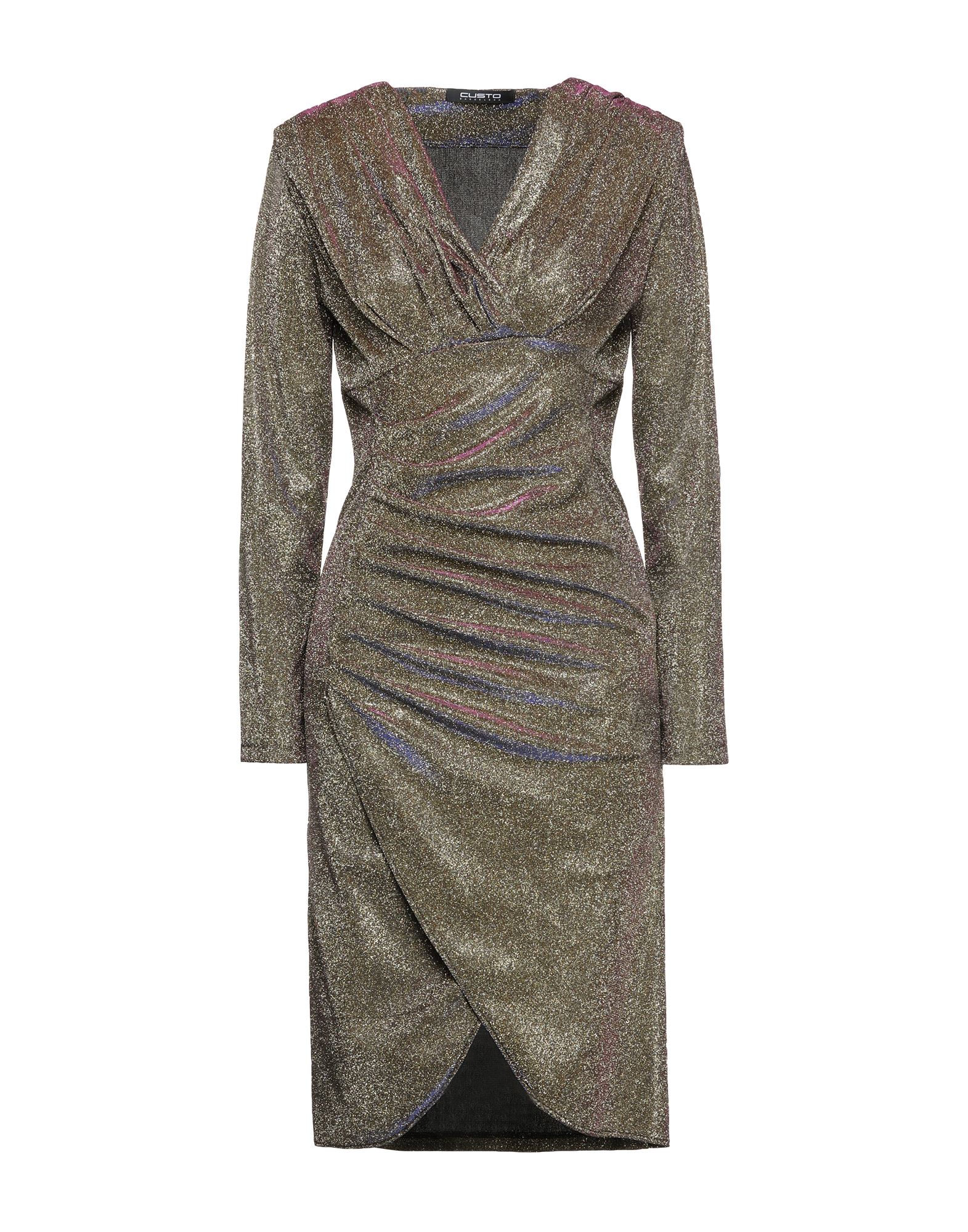 CUSTO BARCELONA Midi-kleid Damen Gold von CUSTO BARCELONA