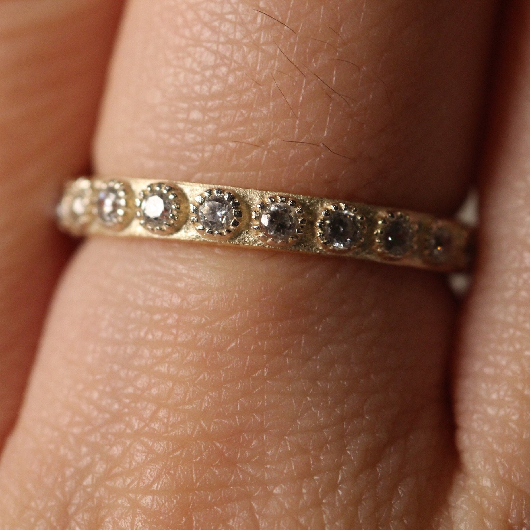 Antiker Diamant Ring/Echter Ehering, Naturdiamant Beste Qualität Ring, Platin, 14K Gold, 18K 10K Gold von CUSTOMFINEJEWELRYNYC