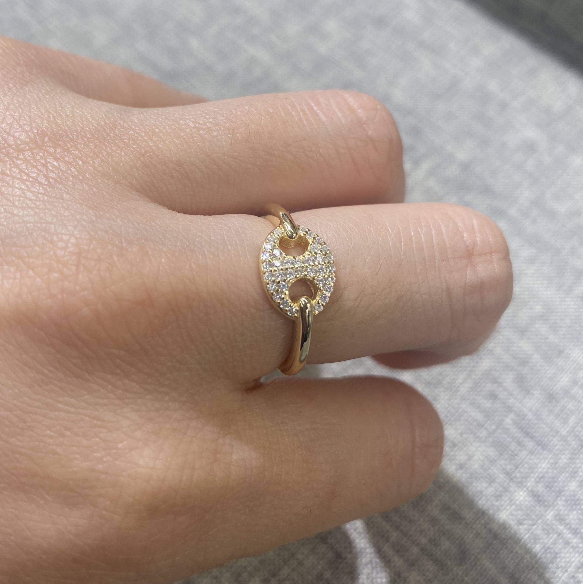 Einzigartiger Diamantring/Bestes Geschenk Für Sie Freundin 14K Goldring von CUSTOMFINEJEWELRYNYC