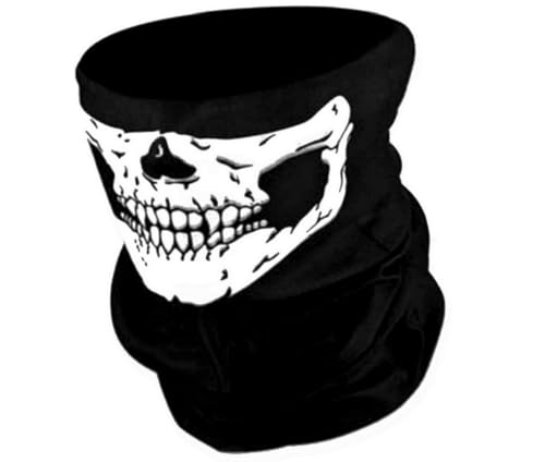 CUSTOMprivé Gesichtsmaske für Motorrad, Totenkopf, Multifunktionstuch aus Mikrofaser, ermöglicht das Atmen durch die Maske bei jeder Aktivität CUSTOMprivé Gesichtsmaske für Motorrad, Totenkopf, Multifunktionstuch aus Mikrofaser, ermöglicht das Atmen durch die Maske bei jeder Aktivität von CUSTOMprivé