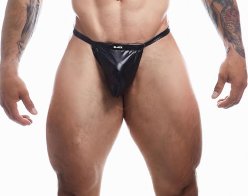 CUT4MEN Dessous Schwarzer Knapper Herren Wetlook String elastisch mit Hebe Effekt XL CUT4MEN Dessous Schwarzer Knapper Herren Wetlook String elastisch mit Hebe Effekt XL von CUT4MEN Dessous