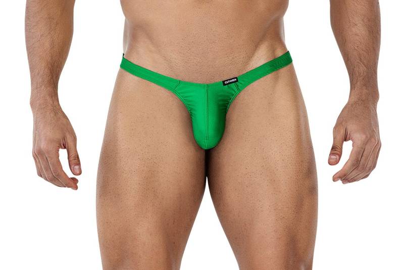 CUT4MEN Dessous String Grüner Männer Thong String Brazilian blickdicht elastisch von CUT4MEN Dessous
