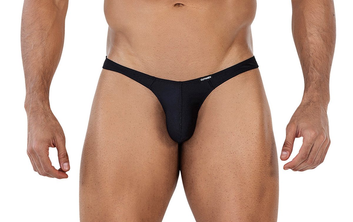 CUT4MEN Dessous String Schwarzer Männer Thong String Blickdicht Slip mit Suspensorium CUT4MEN Dessous String Schwarzer Männer Thong String Blickdicht Slip mit Suspensorium von CUT4MEN Dessous