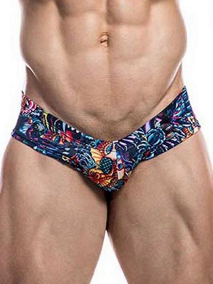 CUT4MEN Slip C4M High Cut Cheeky Brief Underwear Tattoo M von CUT4MEN