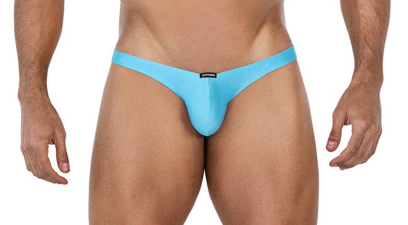 CUT4MEN Slip Türkiser Männer Thong Capri Slip blickdicht elastisch Slip von CUT4MEN