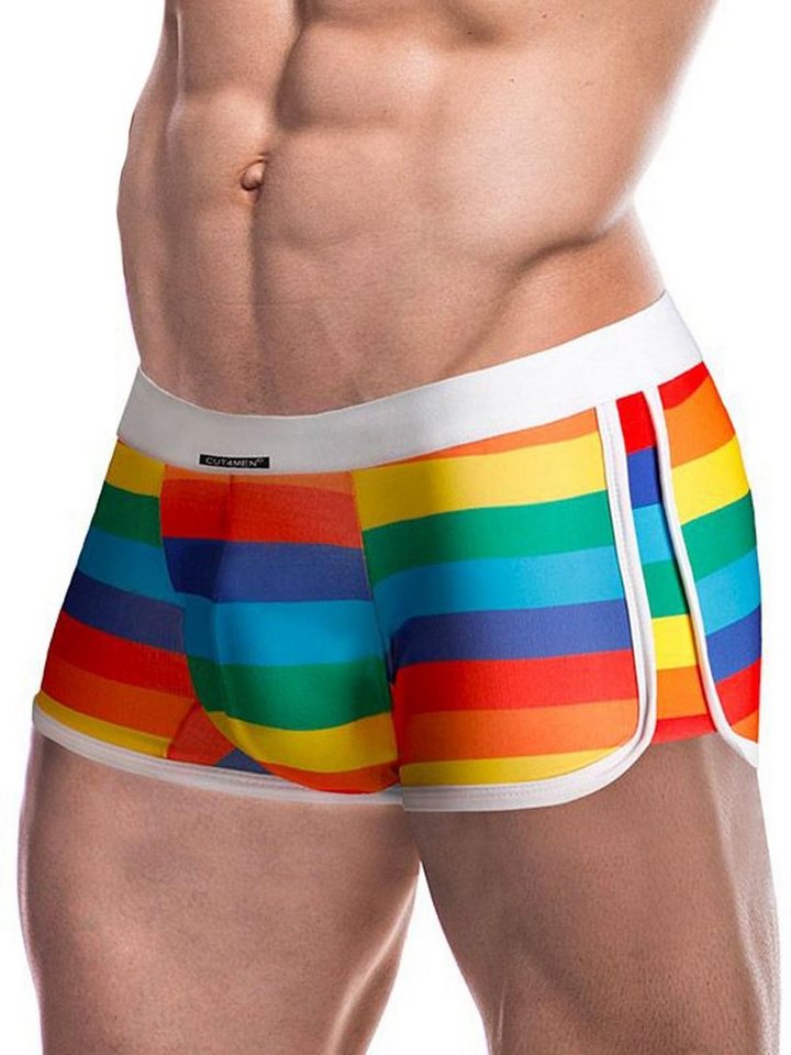 CUT4MEN Trunk Cut4Men Athletic Trunk Underwear Rainbow S von CUT4MEN
