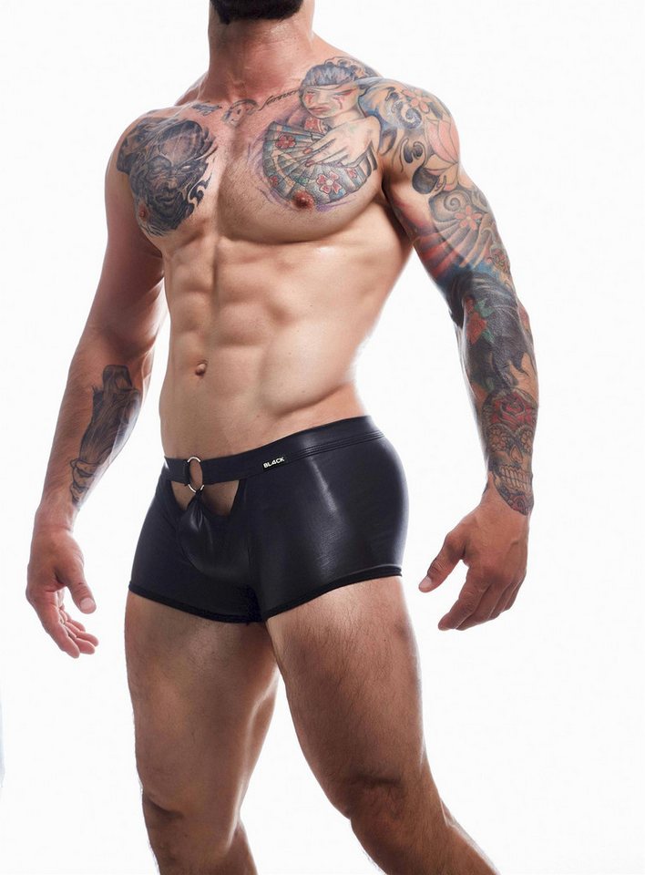 CUT4MEN Trunk Cut4Men BL4CK Peekaboo Mini Pants Underwear Black CUT4MEN Trunk Cut4Men BL4CK Peekaboo Mini Pants Underwear Black von CUT4MEN