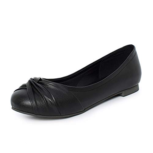 CUTEHEELS Damen Bequeme Flache Loafer-Schuhe mit Runder Spitze von CUTEHEELS