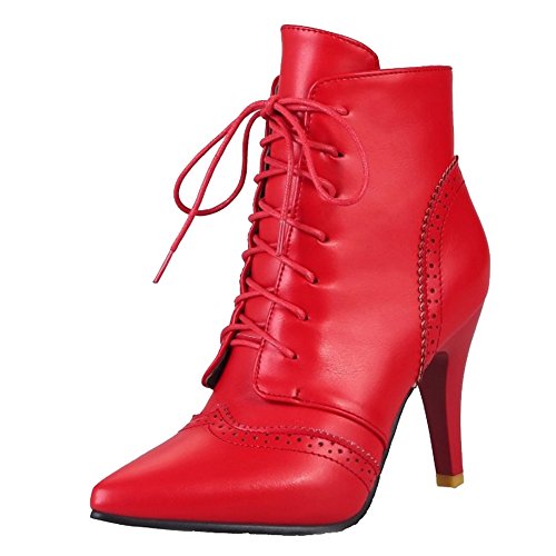 CUTEHEELS Damen Stiefel mit Absatz Schnürsenkel Stiefeletten CUTEHEELS Damen Stiefel mit Absatz Schnürsenkel Stiefeletten von CUTEHEELS