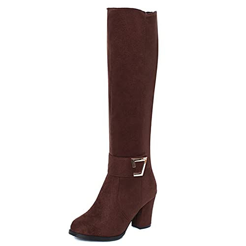 CUTEHEELS Damen Stiefel mit Blockabsatz Reißverschluss Langschaft Stiefel CUTEHEELS Damen Stiefel mit Blockabsatz Reißverschluss Langschaft Stiefel von CUTEHEELS
