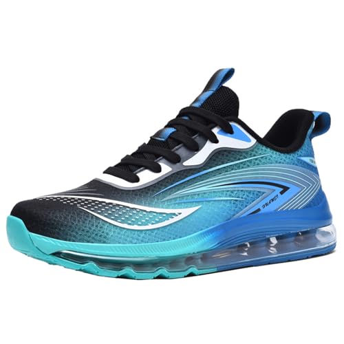 CUTEHEELS Herren Laufschuhe Air Minimalist Cushion (Schwarz Grün, 40EU) von CUTEHEELS