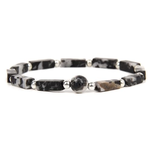 CUTEHEELS Kubischen Steinen Armband - Unisex Design für Wanderlust-Reisen und Kunstausstellungen, Langlebiger Ethno-Look (Schwarz) von CUTEHEELS