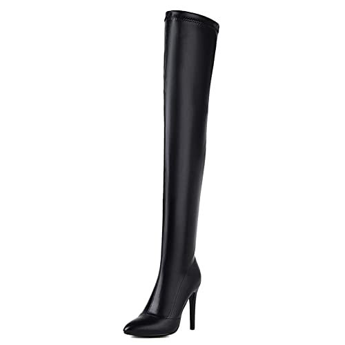 CUTEHEELS Overknee-Stiefel für Damen (Schwarz, 37) von CUTEHEELS