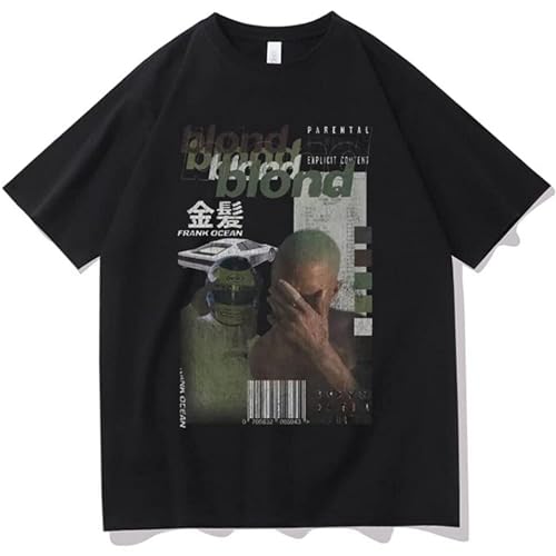 Blond Frank Ocean Hip Hop Tshirt Summer Men Women Fashion Loose T-Shirt Short Sleeve Regular Men's Cotton T Shirt Tops Black S von CUTLERY SUIT