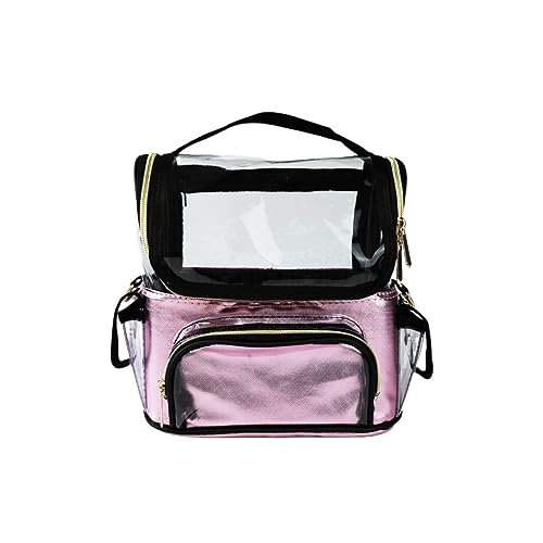 Make-up-Organizer, tragbare Kosmetiktasche, Aufbewahrungstasche für Hautpflegeprodukte, tragbar, für Reisen, große Kapazität, transparent, einfacher Kulturbeutel (1) von CUTULI