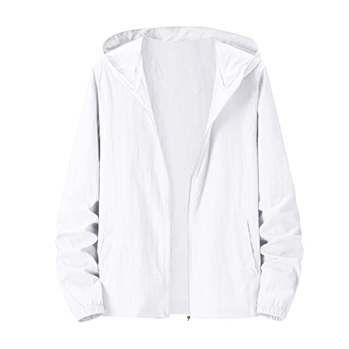CUTeFiorino Herren Kapuzenjacke Sommer Uv-Schutz Hemdjacke mit Zipper Jacke übergröße Sportjacke Leicht Fahrradjacke UV Schutz Atmungsaktiv Winddicht Trainingsjacke XL XXL 3XL 4XL 5XL CUTeFiorino Herren Kapuzenjacke Sommer Uv-Schutz Hemdjacke mit Zipper Jacke übergröße Sportjacke Leicht Fahrradjacke UV Schutz Atmungsaktiv Winddicht Trainingsjacke XL XXL 3XL 4XL 5XL von CUTeFiorino