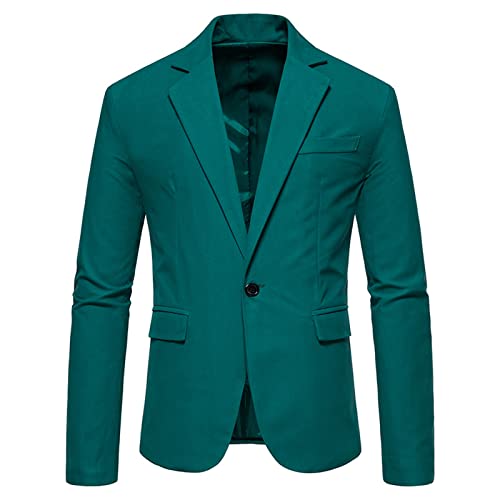 CUTeFiorino Herren Sakko übergröße Blazer Herbst Anzugsakko Baumwolle Chino Freizeitanzug Herren Outdoorjacke 3 Knopf Sportlich Herrenjacken für Hochzeit Business Größe L XL XXL 3XL 4XL von CUTeFiorino