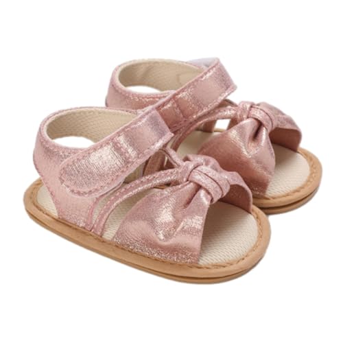 CUTeFiorino Kinder 25 Baby Kleinkind Kleinkind Sandalen Mädchen Weiche Offene spitze Sommer Sandalen Flache Schuhe Für Den Sommer 37 Kinder (Red, 20 Infant) von CUTeFiorino