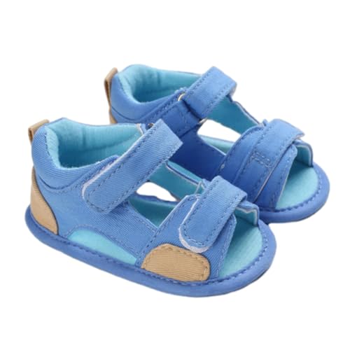 CUTeFiorino Light Baby Mädchen Sandalen Gummisohle Outdoor Erste Kleinkind Mädchen Sommerschuhe Sandalen Damen (Blue, 20 Infant) von CUTeFiorino