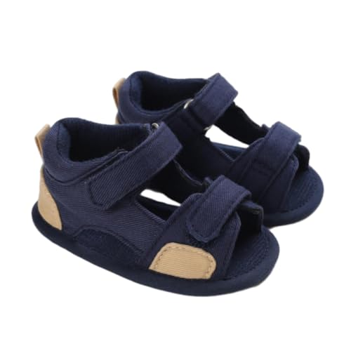 CUTeFiorino Light Baby Mädchen Sandalen Gummisohle Outdoor Erste Kleinkind Mädchen Sommerschuhe Sandalen Damen (Navy, 22 Infant) von CUTeFiorino