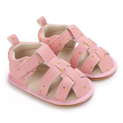 CUTeFiorino Neopren Kinder Baby Mädchen Sandalen Kleinkind Sommer Strand Schuhe Outdoor Casual Slipper Kleinkind Erste Gehen Prinzessin Sandalen 37 Kinder (Red, 19 Infant) von CUTeFiorino