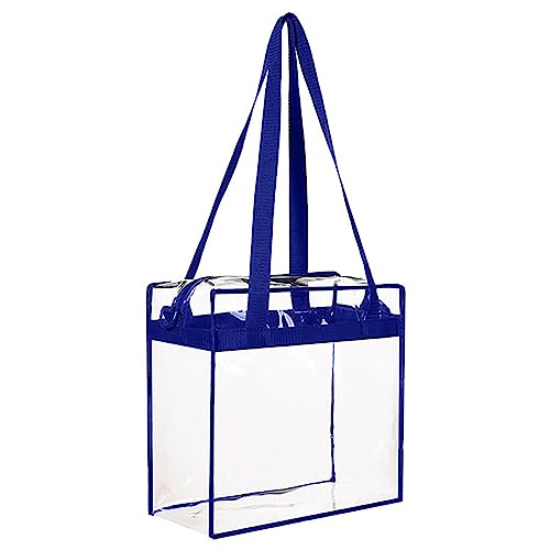 CUTeFiorino Ordner Taschen PVC-transparente Tasche, quadratisch, große Kapazität, Reise-Aufbewahrungstasche, Umhängetasche Hand Taschen Für Damen (BU2, One Size) von CUTeFiorino