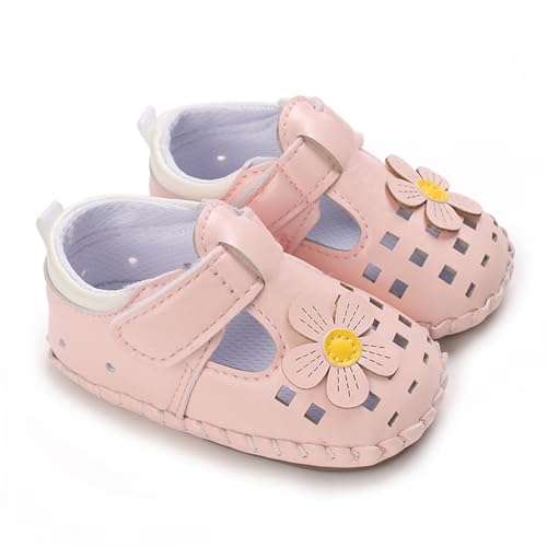 CUTeFiorino Rutschfeste Babyschuhe Baby Mädchen Sandalen Kleinkind Sommer Strand Schuhe Outdoor Casual Slipper Kleinkind Erste Gehen Prinzessin Sandalen Ledersandalen Männer (Red, 20 Infant) von CUTeFiorino