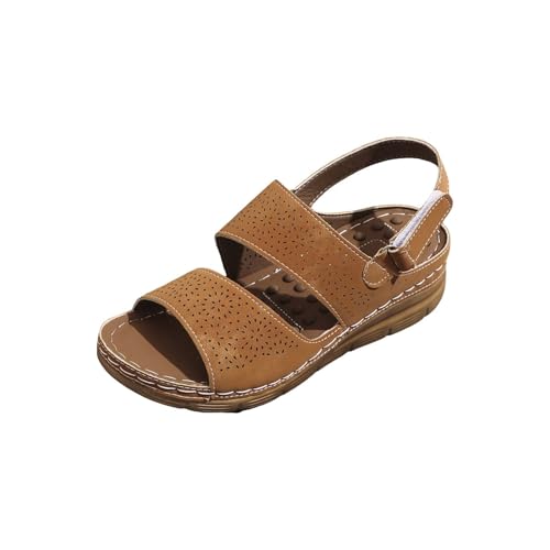 CUTeFiorino Sandalen Damen Sommer Bequem Offener Zeh Strandsandalen Rutschfeste Keilabsatz Sommerschuhe Open Toe Atmungsaktiv Walkingschuhe Casual Leichte Freizeitschuhe Rutschfeste Römersandalen CUTeFiorino Sandalen Damen Sommer Bequem Offener Zeh Strandsandalen Rutschfeste Keilabsatz Sommerschuhe Open Toe Atmungsaktiv Walkingschuhe Casual Leichte Freizeitschuhe Rutschfeste Römersandalen von CUTeFiorino