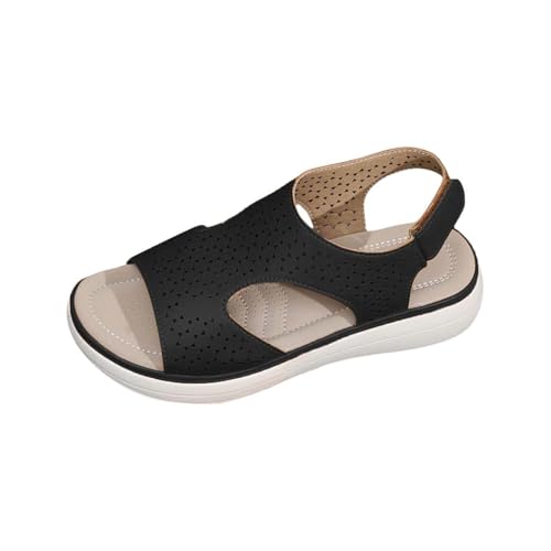 CUTeFiorino Sandalen Damen Sommer Outdoor Orthopädische Sandaletten Weiche Sohlen Leichte Turnschuhe Open Toe Wedges Strand Dicke Boden Schuhe Atmungsaktiv Sandaletten Rutschfeste Freizeitschuhe von CUTeFiorino