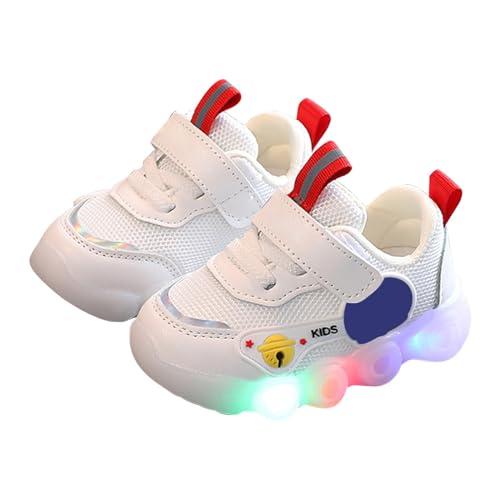 CUTeFiorino Sneaker 37 Kinderschuhe Leuchtende Schuhe Leuchtende Sportschuhe Freizeitschuhe Atmungsaktive Baby-Kinderschuhe Laufschuhe Kinder 36 (White, 6-9 Months) von CUTeFiorino